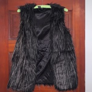 faux fur vest